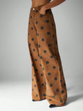 MISSGUIDED Pantalones Palazzo Lunares Talle Alto – 100% Algodón Estilo Y2K