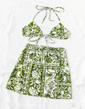 Soleia | Conjunto Bohemio 2 Piezas – Bralette Floral + Falda A-Line