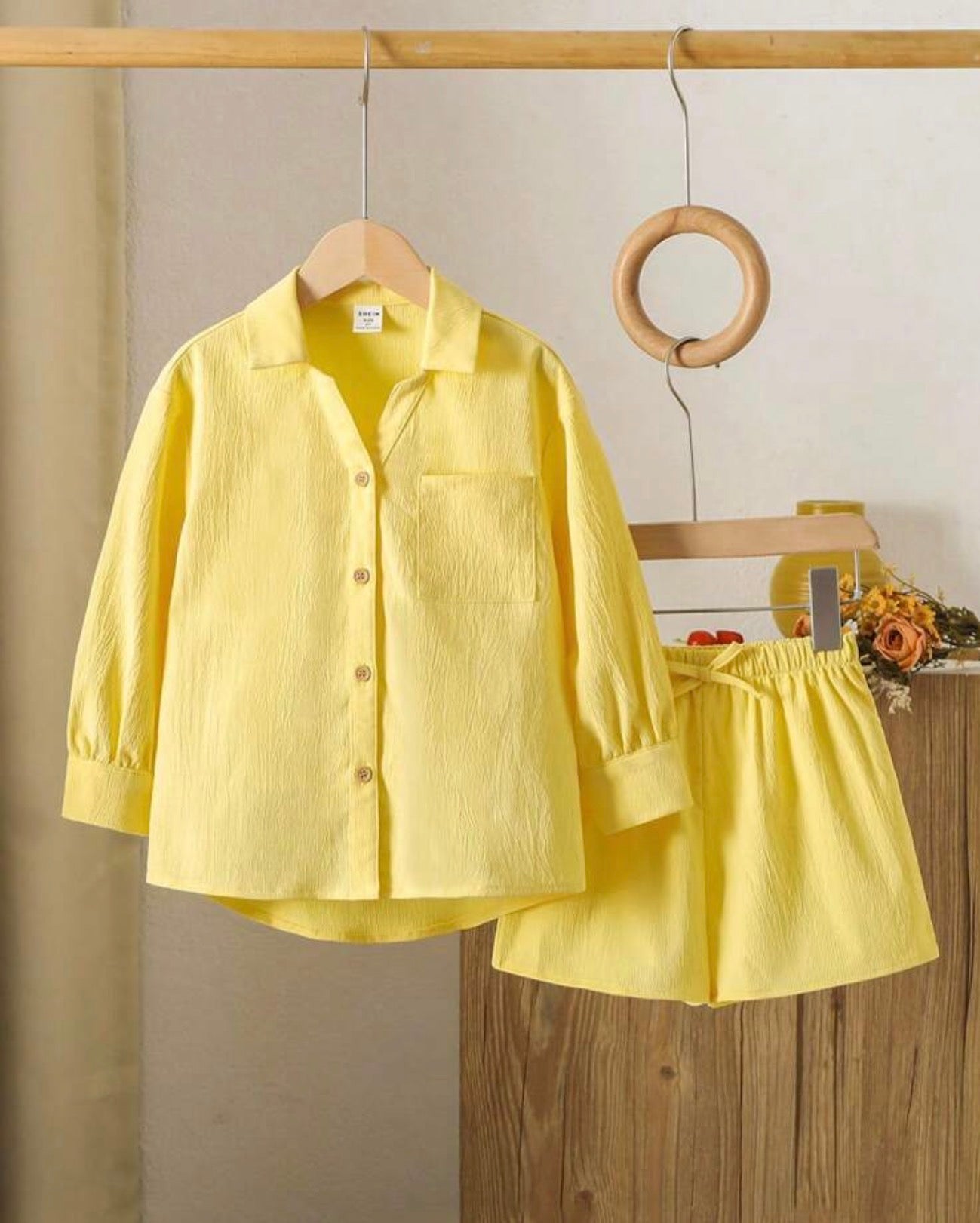 LMoss Kids Set de 2 Piezas Blusa Casual y Shorts para Niña