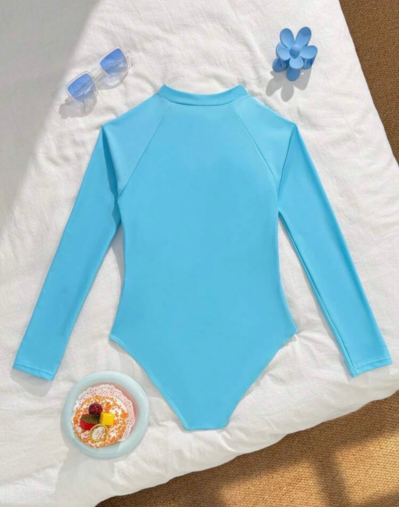 Traje de Baño Una Pieza Manga Larga Niña