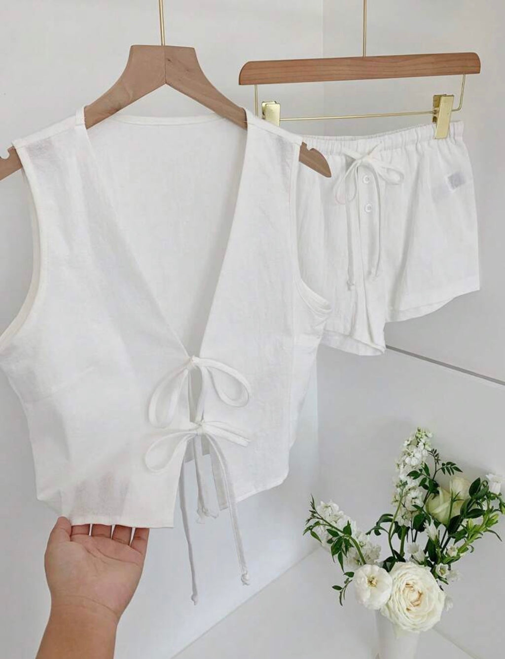 Conjunto Casual 2 Piezas - Top Corto Sin Mangas y Short | 100% Algodón