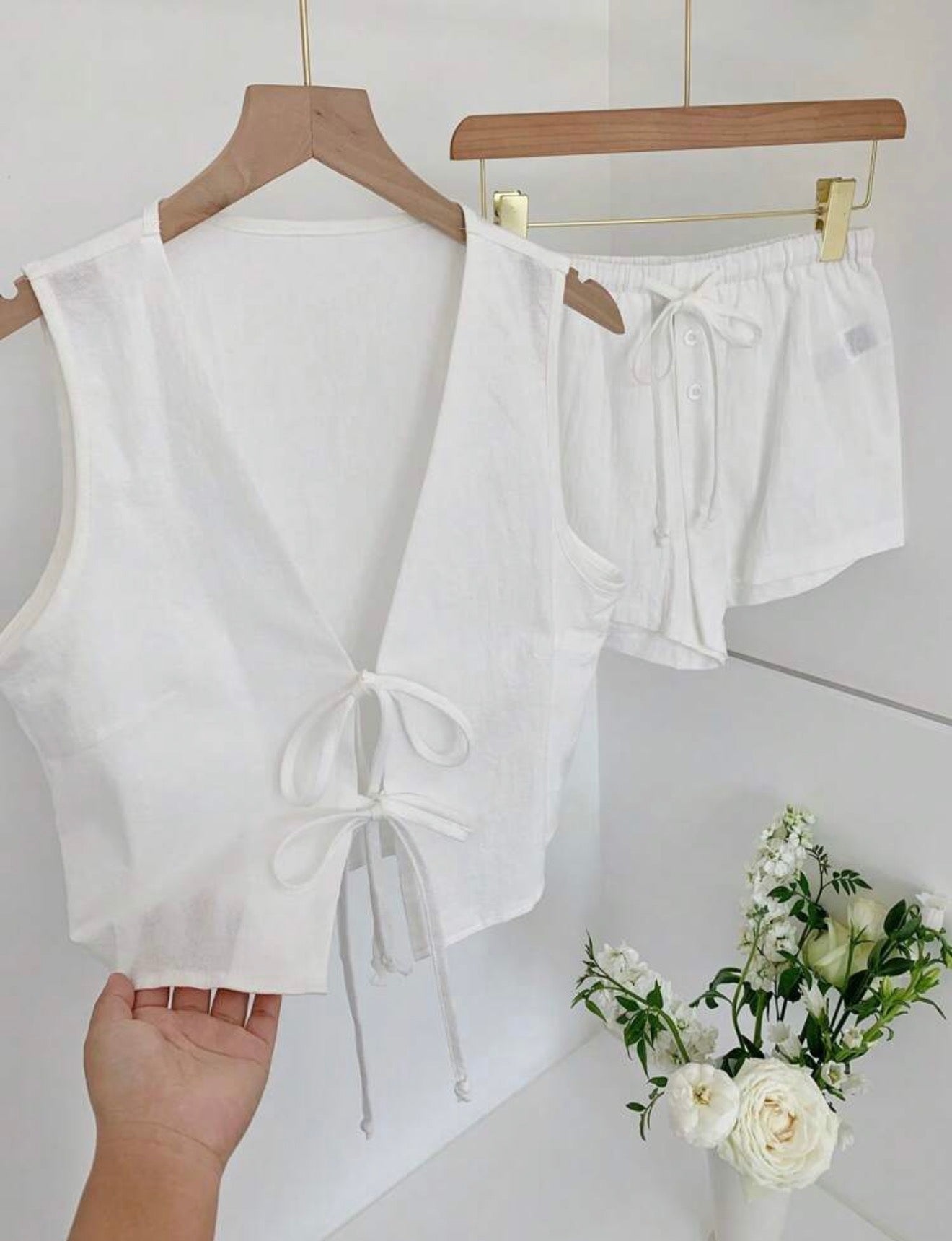 Conjunto Casual 2 Piezas - Top Corto Sin Mangas y Short | 100% Algodón