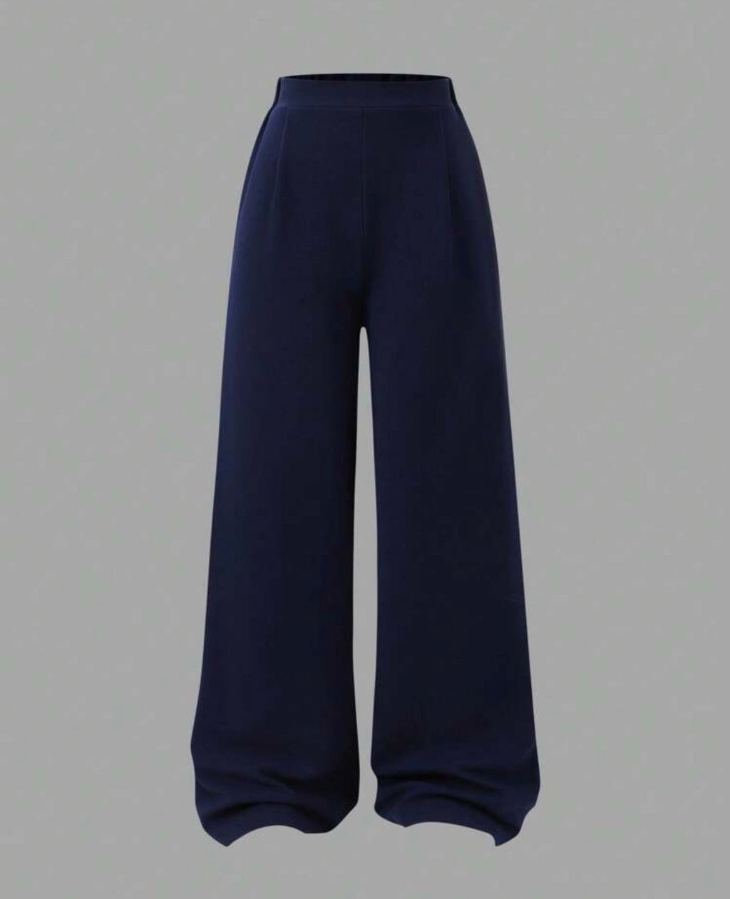 Pantalón pierna ancha azul marino - vista frontal