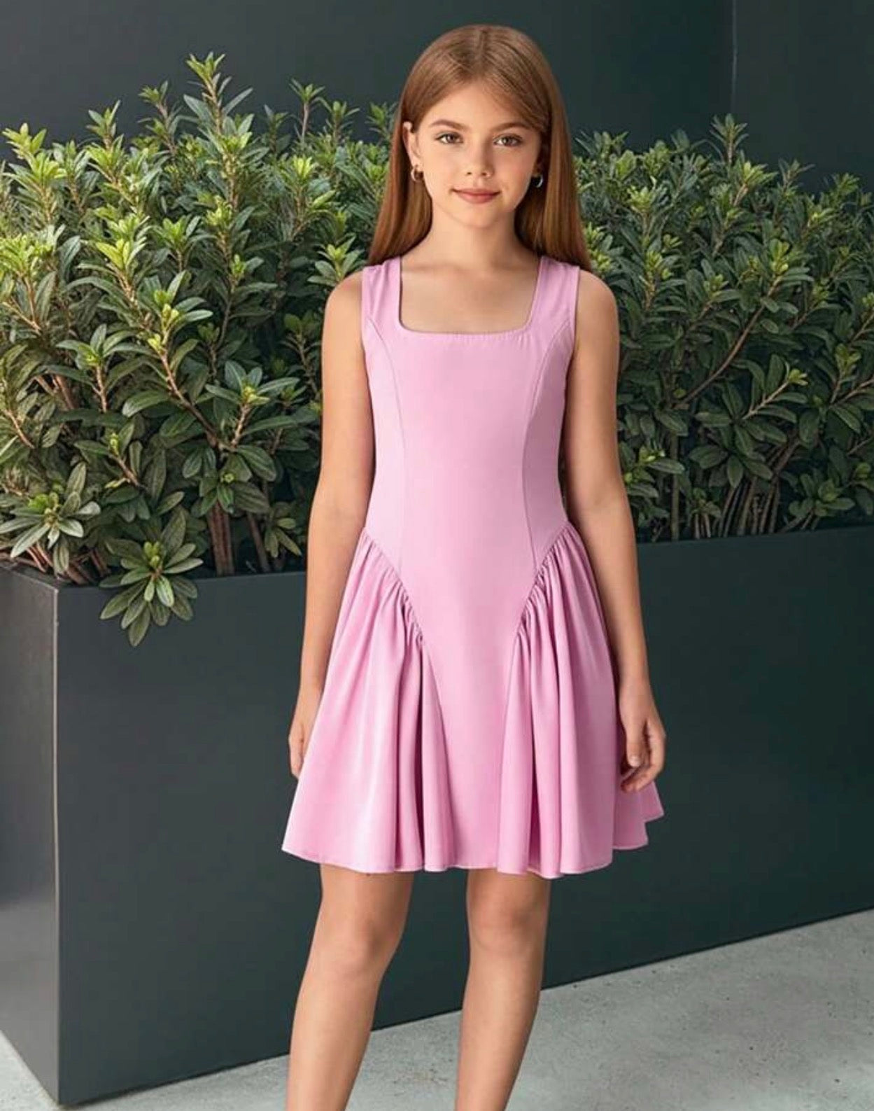 Firerie Kids | Vestido Informal Rosa con Lazo – Niñas